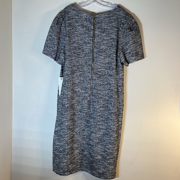 NWT. Calvin Klein 24W Tweed Sheath Crewneck Dress. - Picture 12 of 14